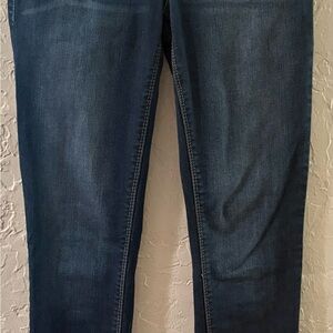 1822 Denim Women's Skinny Jeans in Dark Blue Wash